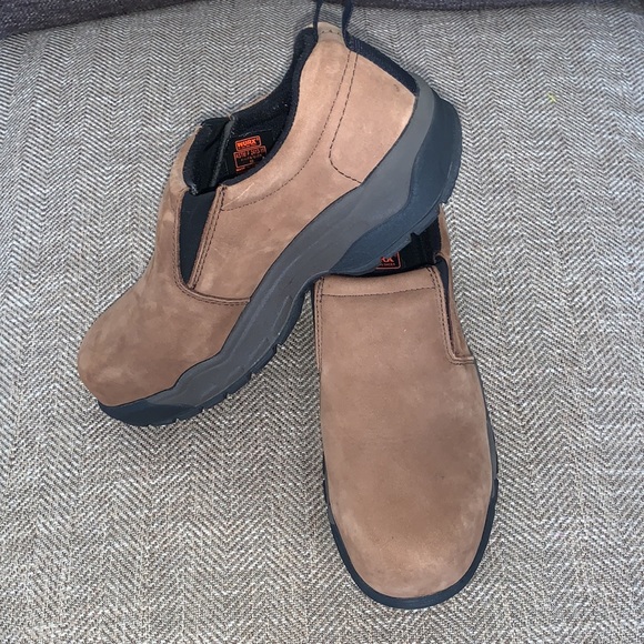 EUC Worx/Red Wing Steel Toed Shoes Size 8.5WW. - Picture 2 of 10